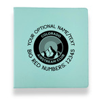 Colorado Airstream Club Leather Binder - 1" - Teal