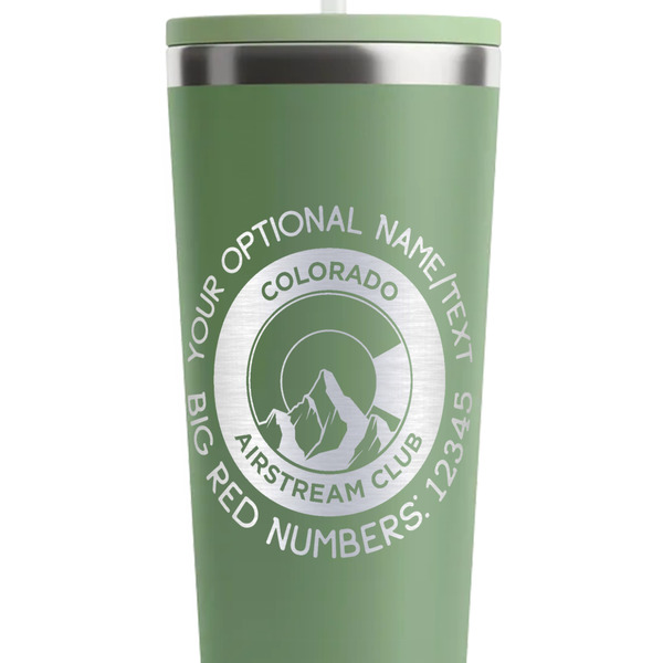 Colorado Airstream Club Light Green RTIC Everyday Tumbler - 28 oz. - Close Up