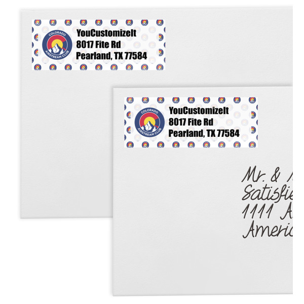Colorado Airstream Club Mailing Labels - Double Stack Close Up