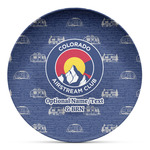 Colorado Airstream Club Microwave Safe Plastic Plate - Composite Polymer