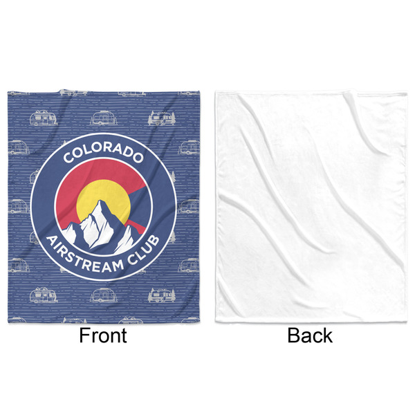 Colorado Airstream Club Minky Blanket - 50"x60" - Single Sided - Front & Back
