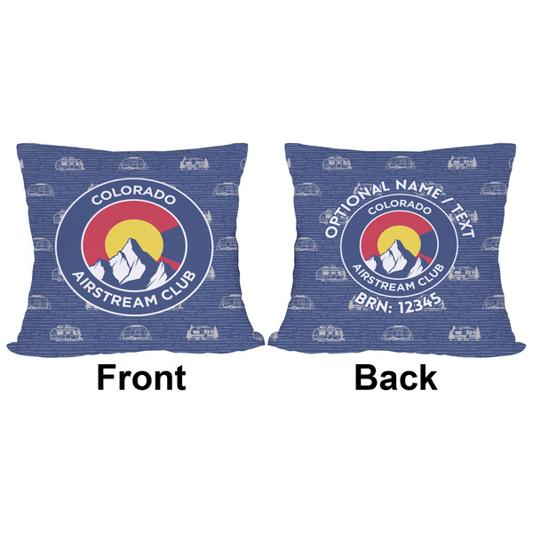 Colorado Airstream Club Outdoor Pillow - 18x18