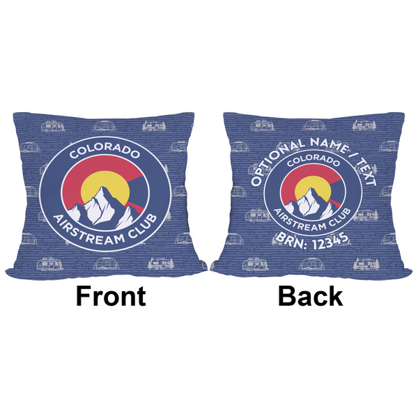 Colorado Airstream Club Outdoor Pillow - 20x20