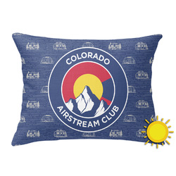 Colorado Airstream Club Outdoor Throw Pillow - Rectangular