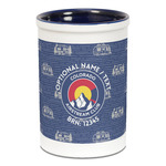 Colorado Airstream Club Ceramic Pencil Holders - Blue