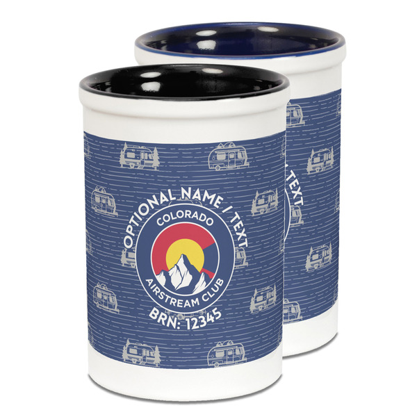 Custom Colorado Airstream Club Ceramic Pencil Holder - Large