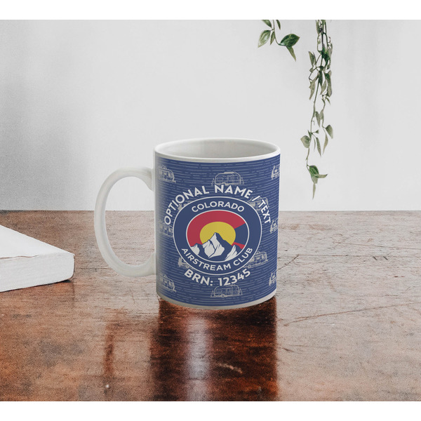 Colorado Airstream Club Personalized Coffee Mug - Lifestyle