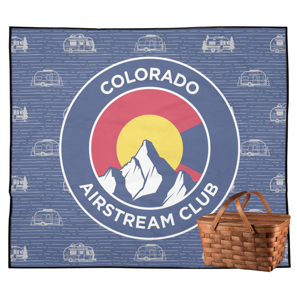 Custom Colorado Airstream Club Outdoor Picnic Blanket