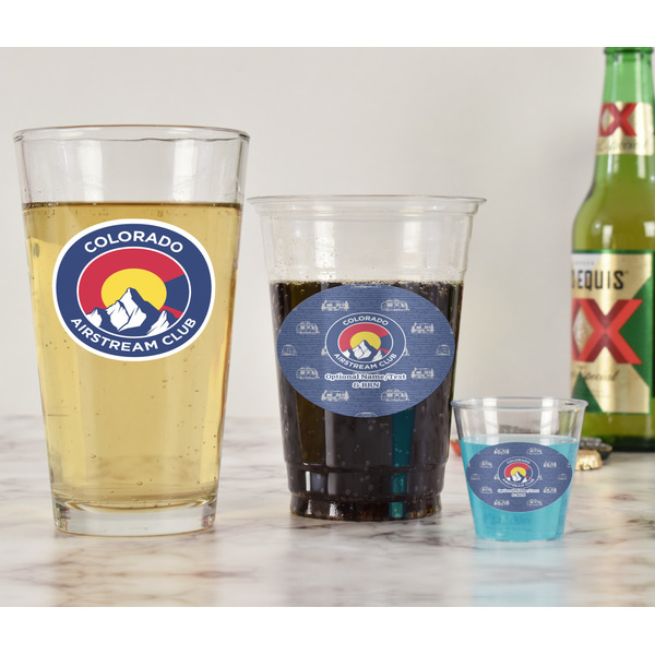 Colorado Airstream Club Pint Glass - Two Content - In Context
