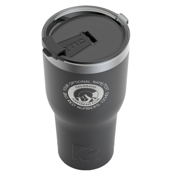 Colorado Airstream Club RTIC Tumbler - Black - Angled