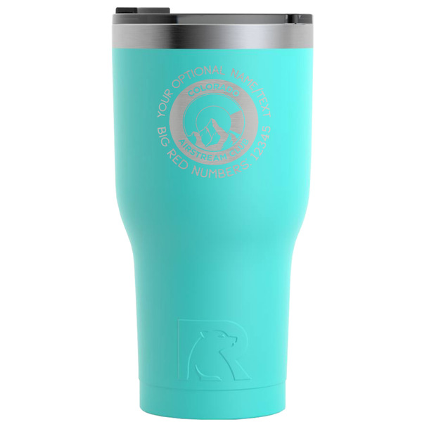 Colorado Airstream Club RTIC Tumbler - Teal - Front