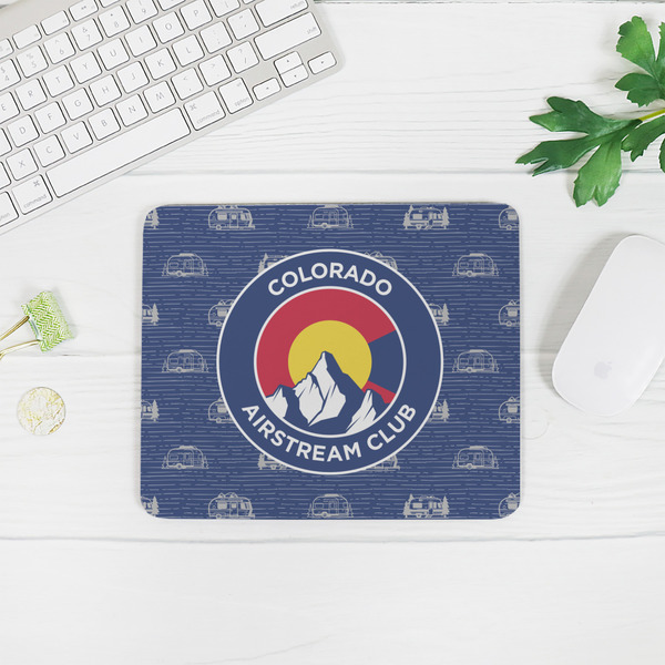 Colorado Airstream Club Rectangular Mouse Pad - LIFESTYLE 2