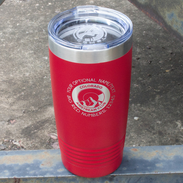 Colorado Airstream Club Red Polar Camel Tumbler - 20oz - Angled