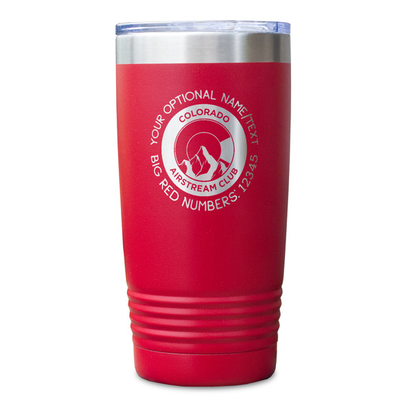 Colorado Airstream Club Red Polar Camel Tumbler - 20oz - Single Sided - Approval