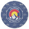 Colorado Airstream Club Round Rubber Backed Coaster - Single