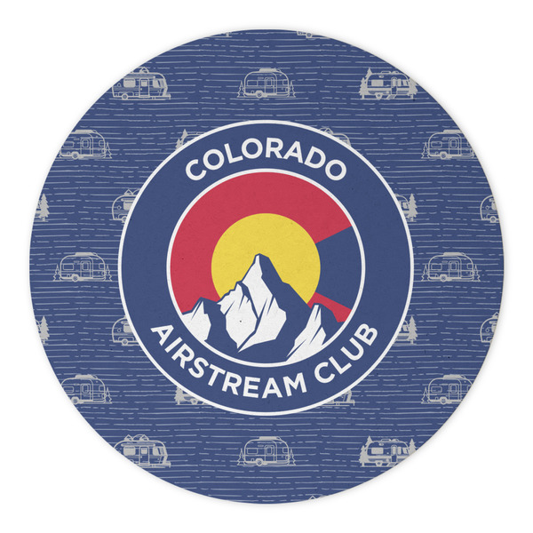Colorado Airstream Club Round Paper Coaster - Approval