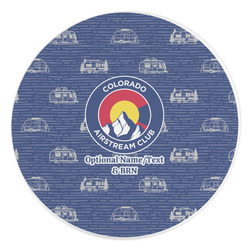 Colorado Airstream Club Round Stone Trivet