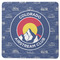 Colorado Airstream Club Square Rubber Backed Coaster - Single