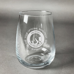 Colorado Airstream Club Stemless Wine Glass - Laser Engraved