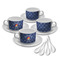 Colorado Airstream Club Tea Cups - Set of 4