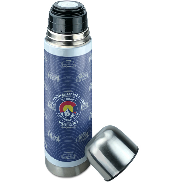 Colorado Airstream Club Thermos - Lid Off