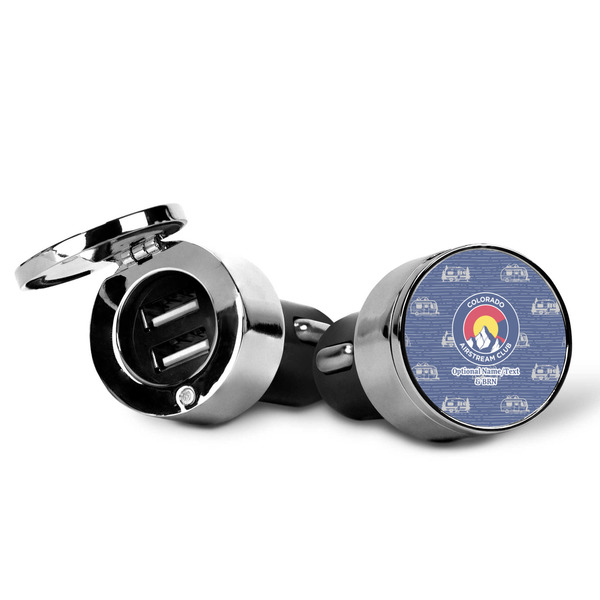 Colorado Airstream Club USB Car Charger - Open & Closed