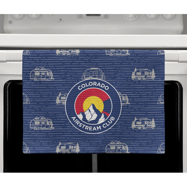 Colorado Airstream Club Waffle Weave Towel - Full Color Print - Lifestyle2 Image