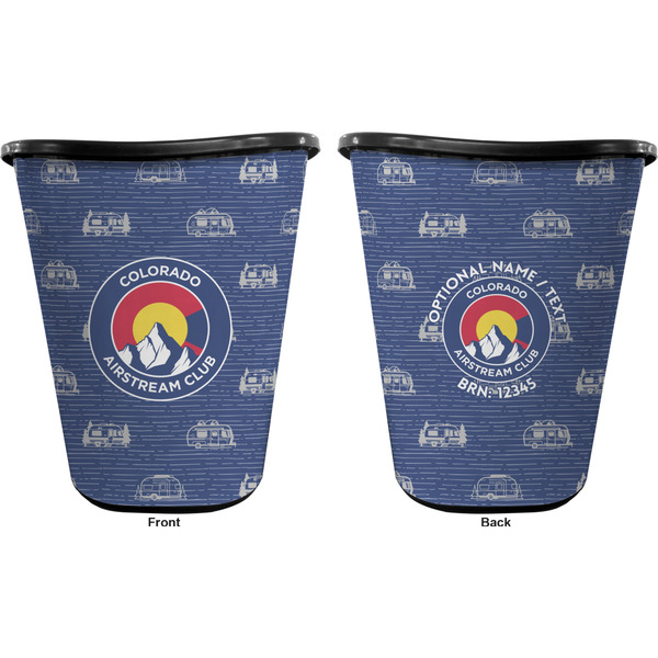 Colorado Airstream Club Waste Basket - Black - Double Sided - Approval