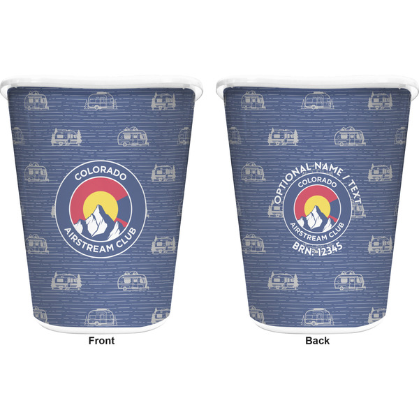 Colorado Airstream Club Waste Basket - White - Double Sided - Approval