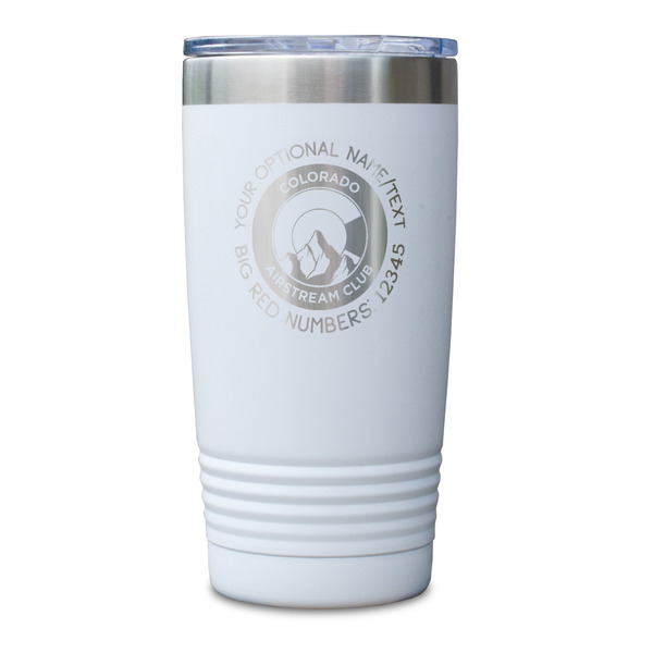Colorado Airstream Club White Polar Camel Tumbler - 20oz - Single Sided - Approval