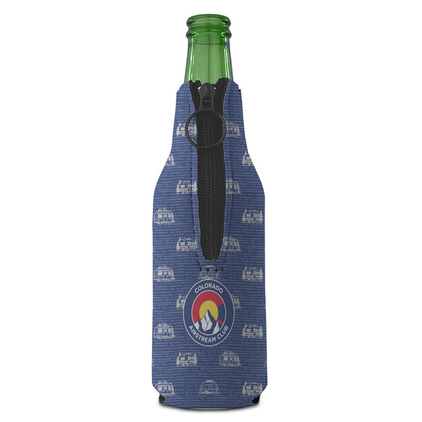 Colorado Airstream Club Zipper Bottle Cooler - BACK (bottle)