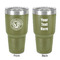 WBCCI Heritage logo 30 oz Stainless Steel Tumbler - Olive - Double-Sided