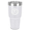 WBCCI Heritage logo 30 oz Stainless Steel Tumbler - White - Single-Sided