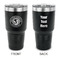 WBCCI Heritage logo 30 oz Stainless Steel Tumbler - Black - Double-Sided