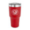 WBCCI Heritage logo 30 oz Stainless Steel Tumbler - Red - Single-Sided