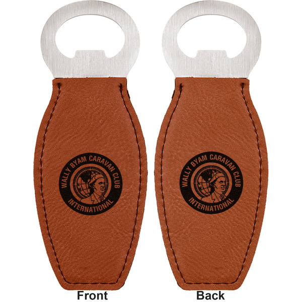 WBCCI Heritage logo Leather Bar Bottle Opener - Front and Back (double sided)