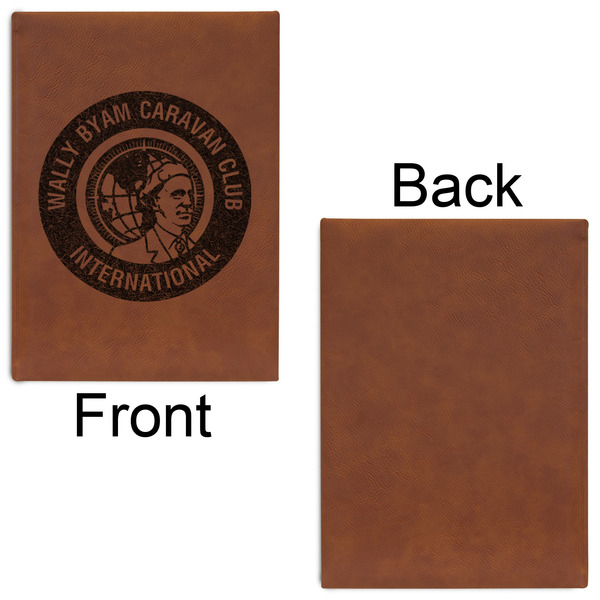 WBCCI Heritage logo Leatherette Journal - Large - Single Sided - Front & Back View