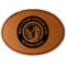 WBCCI Heritage logo Faux Leather Iron On Patch - Oval