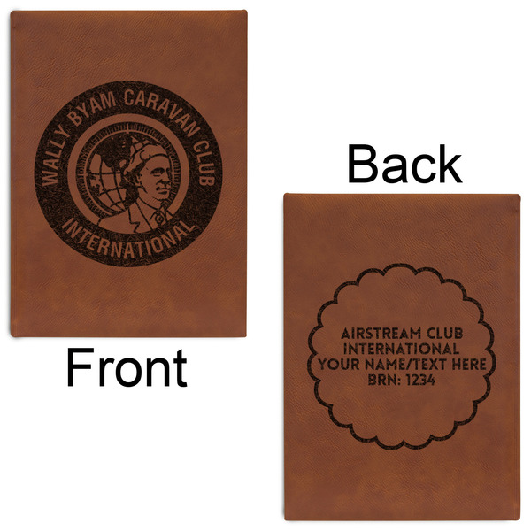 WBCCI Heritage logo Leatherette Sketchbooks - Large - Double Sided - Front & Back View