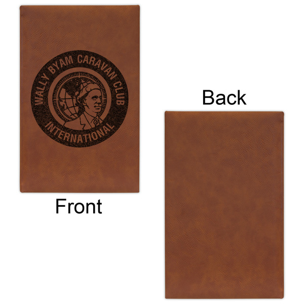 WBCCI Heritage logo Leatherette Sketchbooks - Small - Single Sided - Front & Back View