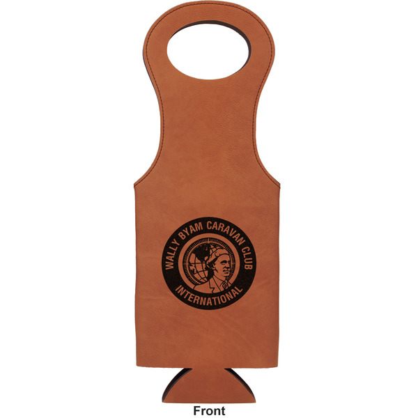 WBCCI Heritage logo Leatherette Wine Tote Single Sided - Front and Back