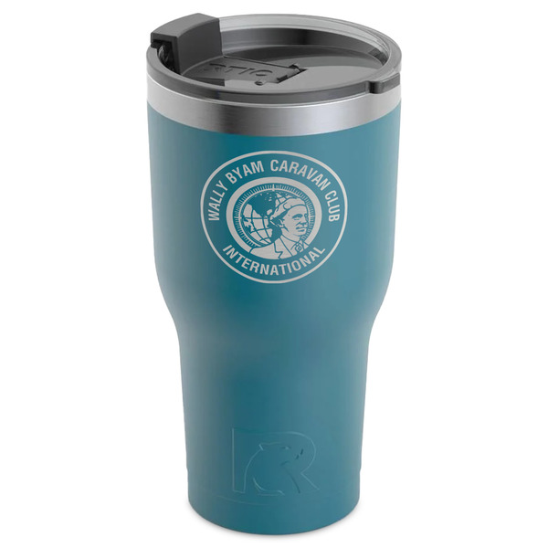 WBCCI Heritage logo RTIC Tumbler - Dark Teal - Angled