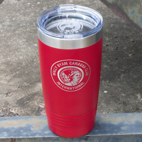 WBCCI Heritage logo Red Polar Camel Tumbler - 20oz - Angled