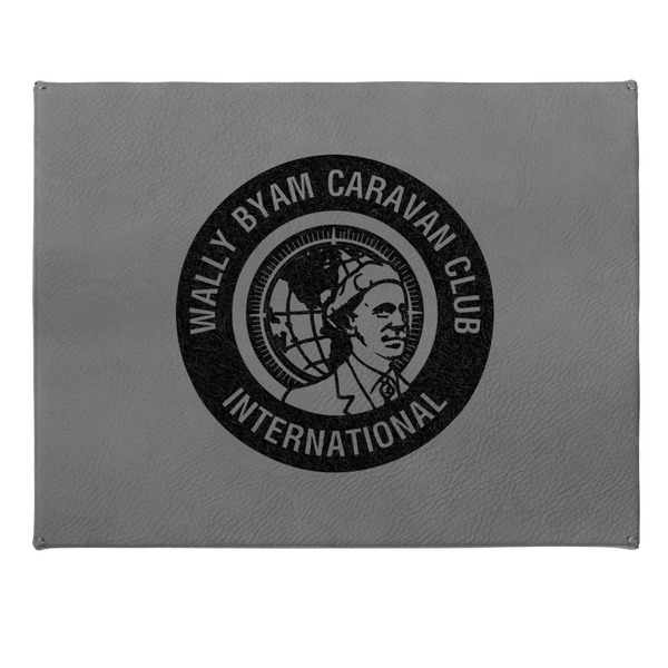 WBCCI Heritage logo Small Engraved Gift Box with Leather Lid - Approval