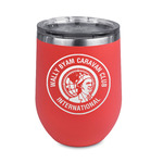 WBCCI Heritage logo Stemless Stainless Steel Wine Tumbler - Coral - Single-Sided