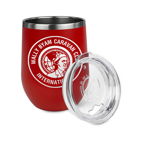 WBCCI Heritage logo Stainless Wine Tumblers - Red - Single Sided - Alt View
