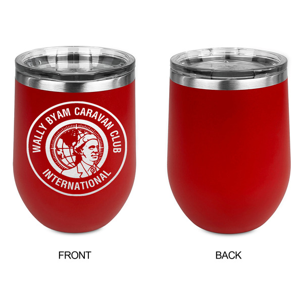 WBCCI Heritage logo Stainless Wine Tumblers - Red - Single Sided - Approval