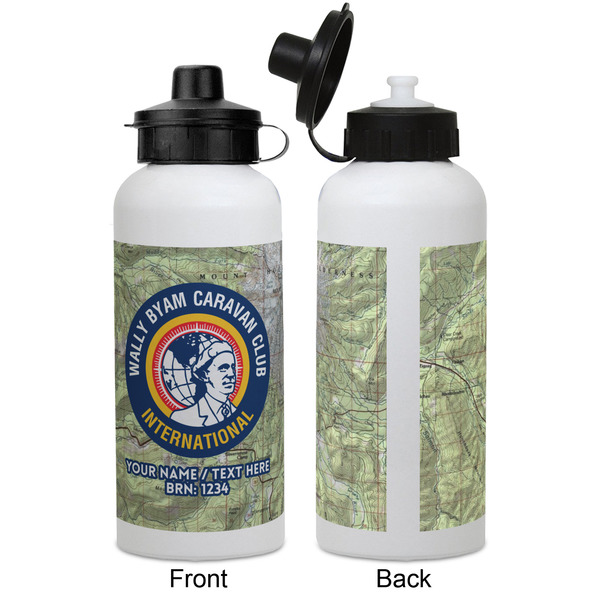 WBCCI logo Aluminum Water Bottle - White APPROVAL