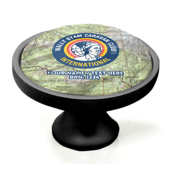 WBCCI logo Black Custom Cabinet Knob (Side)