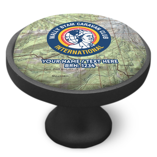 WBCCI logo Cabinet Knob - Black - Side